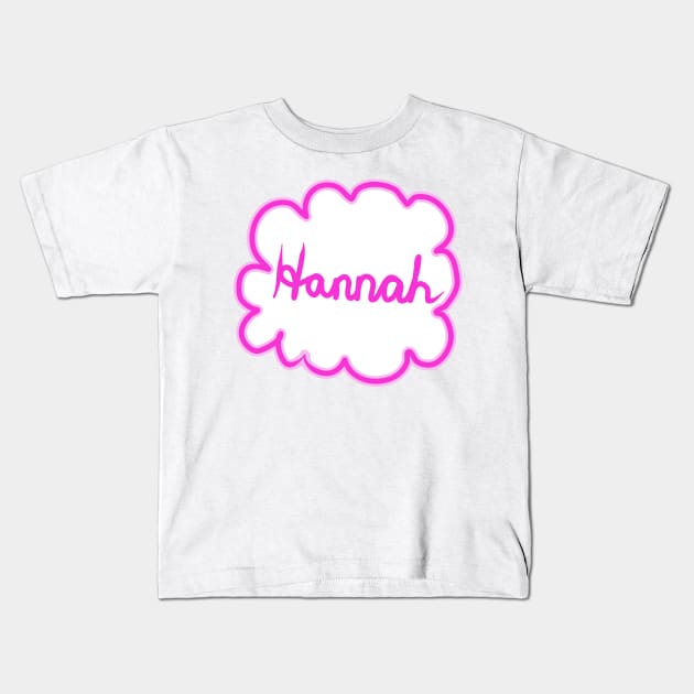 Hannah. Female name. Kids T-Shirt by grafinya